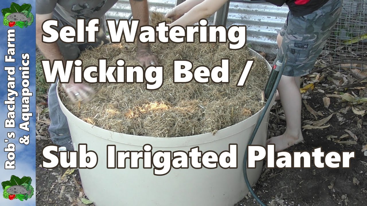 How to Make a Self Watering Wicking Bed / Sub Irrigated Planter - Stock Tank Build