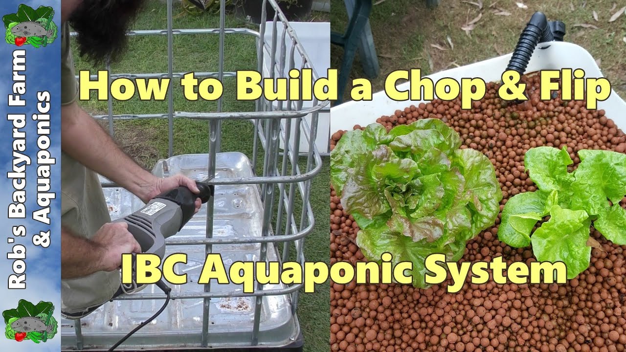 How to Build an Aquaponic System - Chop & Flip IBC Build